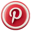 Pinterest Icon 3D